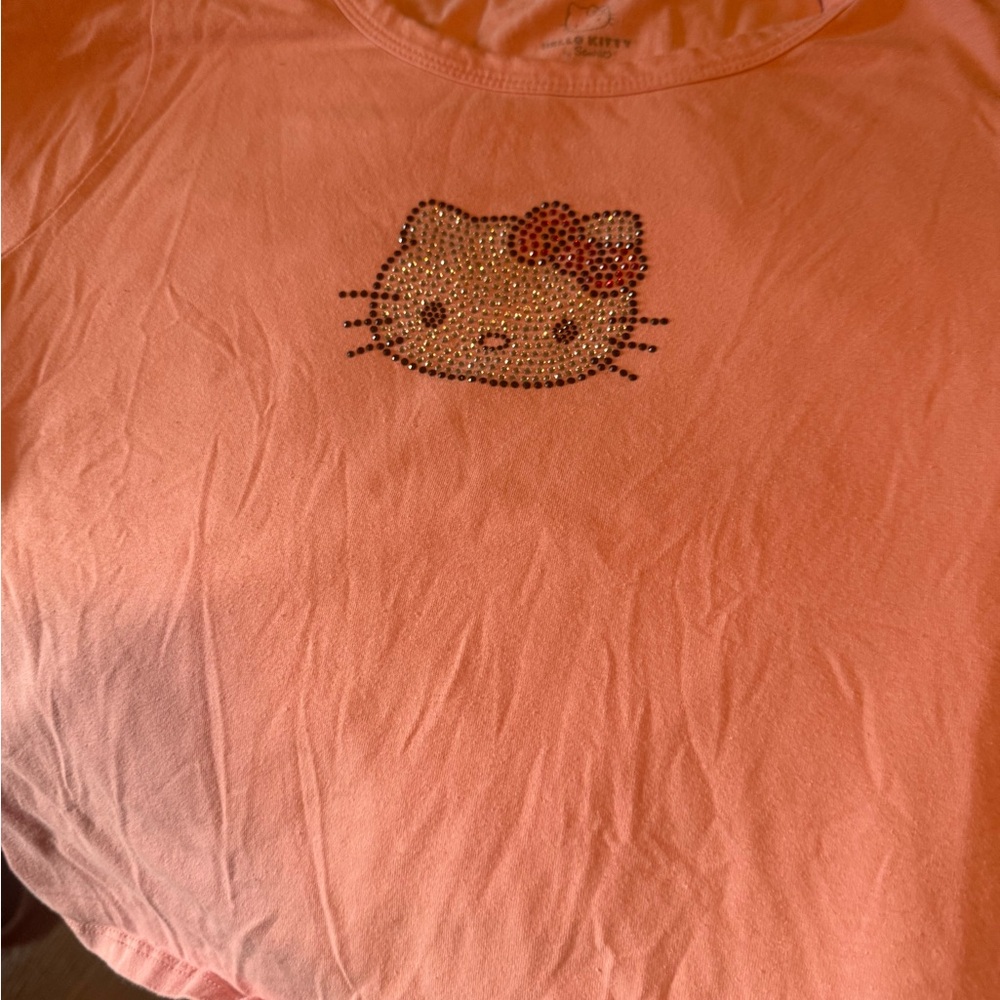 Hello Kitty Coral Long Sleeve Tee